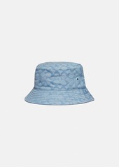 Coach wide signature denim bucket hat