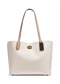 Coach Willow Colorblock Leather Tote