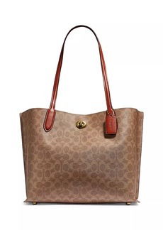 Coach Willow Signature Coated Canvas Tote