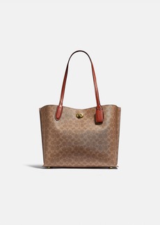 Coach Willow Tote Bag In Signature Canvas