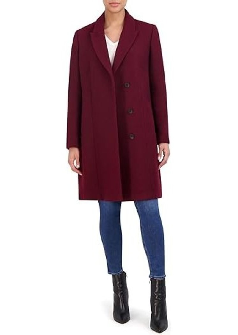 Cole Haan Asymmetrical Peak Lapel Coat