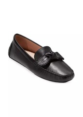 Cole Haan Bellport Bow Leather Driving Loafers