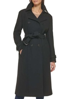 Cole Haan Belted Wool Blend Peacoat