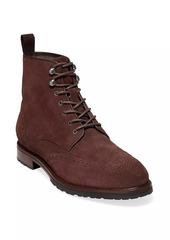 Cole Haan Berkshire Suede Wingtip Boots