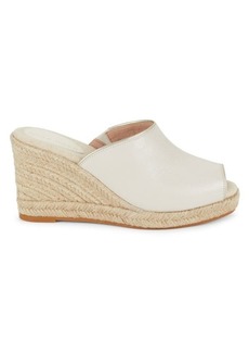 Cole Haan CF Southcrest Leather Espadrille Wedge Sandals