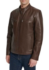 Cole Haan Classic Leather Moto Jacket