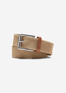 Cole Haan 35mm Tubular Stretch Cord Belt - Beige Size 44