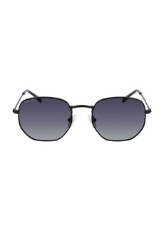 Cole Haan 51mm Angular Round Sunglasses in Black at Nordstrom Rack