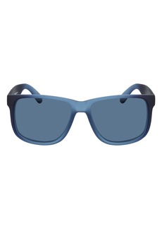 Cole Haan 55mm Matte Square Sunglasses in Matte Blue Fade at Nordstrom Rack