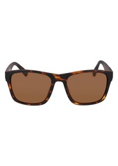 Cole Haan 55mm Polarized Square Sunglasses in Tortoise at Nordstrom Rack