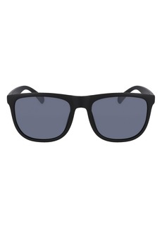 Cole Haan 58mm Plastic Rounded Square Polarized Sunglasses in Black at Nordstrom Rack