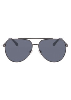 Cole Haan 60mm Polarized Aviator Sunglasses in Gunmetal at Nordstrom Rack
