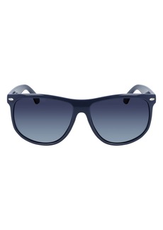Cole Haan 60mm Straight Top Sunglasses in Navy at Nordstrom Rack