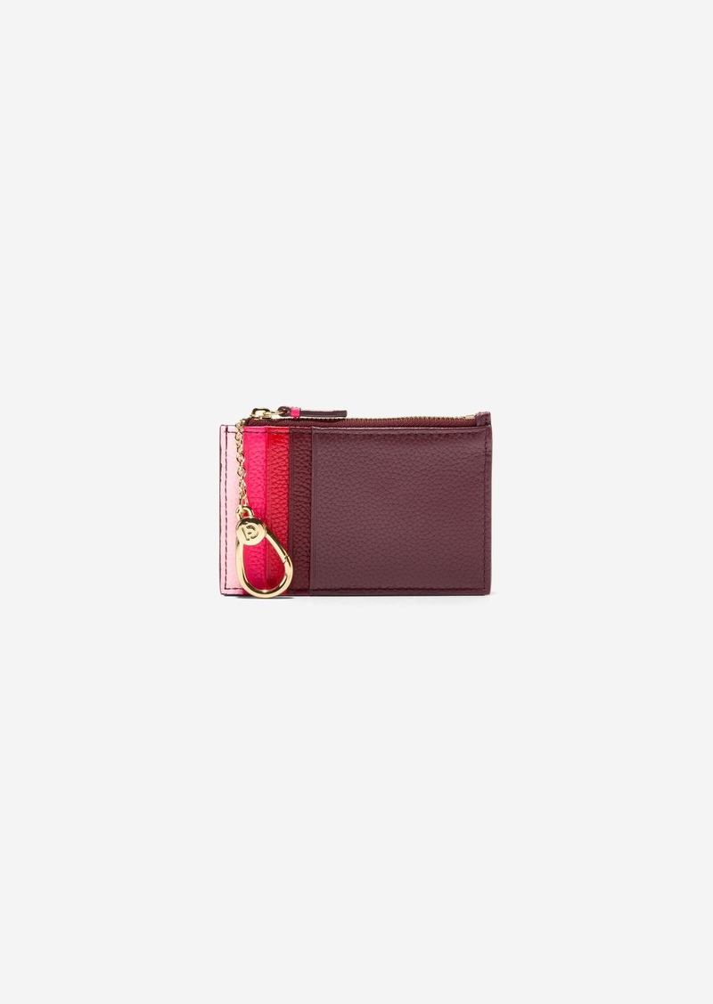 Cole Haan Card Case With Zip - Red Size OSFA