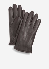 Cole Haan Ch 3Pt Leather Tech Tip Glove - Brown Size XL