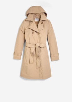 Cole Haan Classic D B Trench Coat - Beige Size Small Water-Resistant