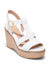 Cole Haan Cloudfeel Espadrille Wedge Sandal in Optic White Leather at Nordstrom Rack
