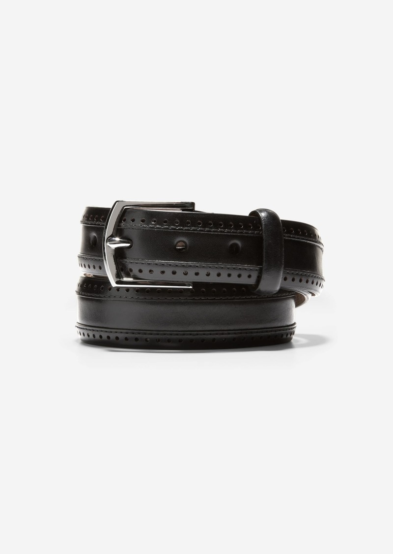 Cole Haan Dawson 32Mm Perforated Belt - Black Size 38