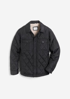 Cole Haan Men's Diamond Quilted Jacket - Black Size Small Water-Resistant