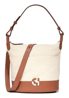 Cole Haan Essential Soft Canvas & Leather Bucket Bag