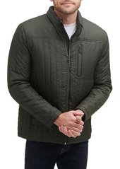 Cole Haan Fleece Lined Quilted Jacket in Dark Green at Nordstrom