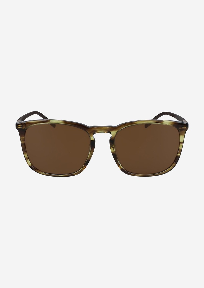 Cole Haan Flexible Horn Square Sunglasses - Beige Size OSFA