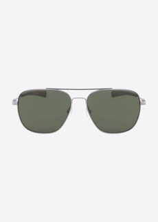 Cole Haan Flexible Navigator Sunglasses - Silver Size OSFA