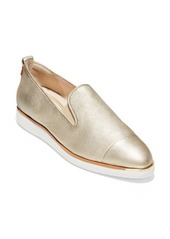 Cole Haan Grand Ambition Slip-On Sneaker in Soft Gold Leather at Nordstrom