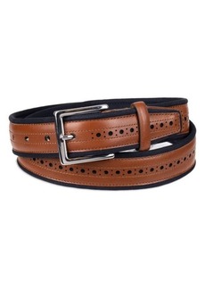 Cole Haan Grand Brogue Leather Belt
