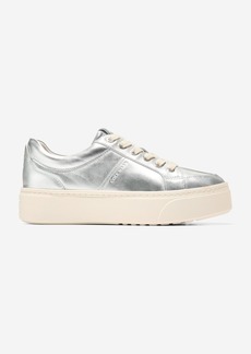 Cole Haan Women's GrandPrø Max Platform Sneaker - Silver Size 6