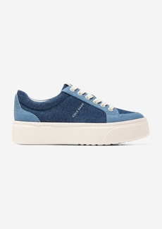Cole Haan Women's GrandPrø Max Platform Sneaker - Blue Size 7