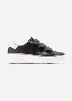 Cole Haan Women's GrandPrø Topspin Triple Strap Sneaker - Black Size 9.5
