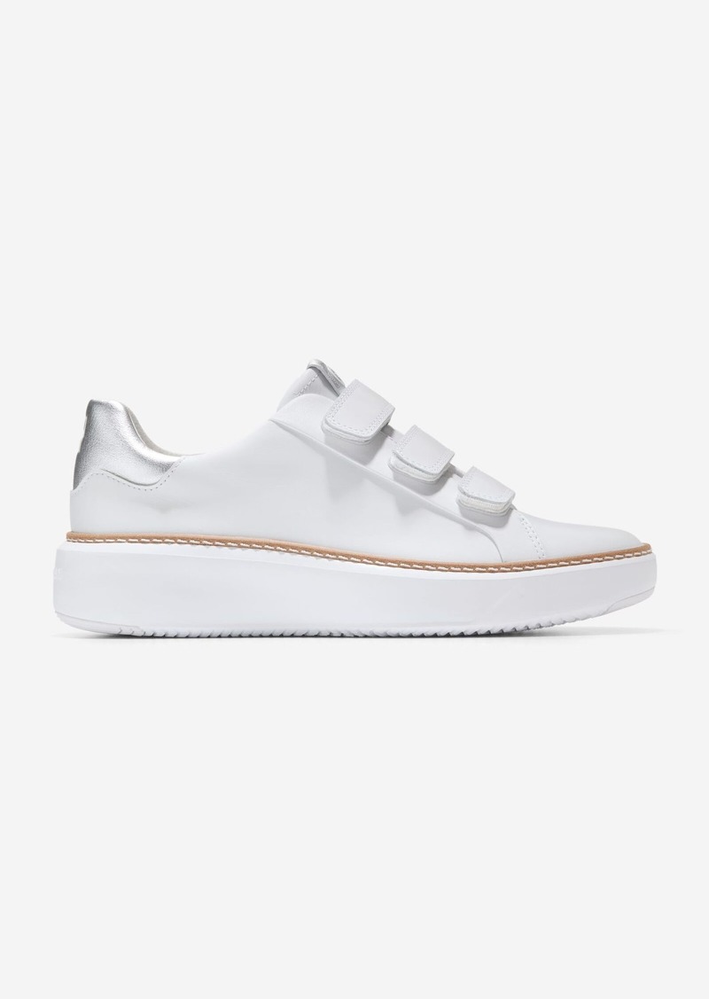 Cole Haan Women's GrandPrø Topspin Triple Strap Sneaker - White Size 10