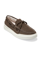 Cole Haan GrandPro Rally Faux Shearling Slip-On Moc Sneaker in Brown/Ivory at Nordstrom