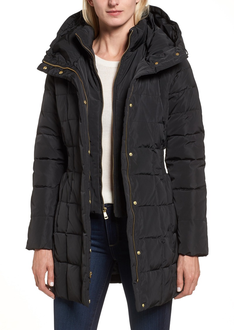 cole haan oversized hood down jacket