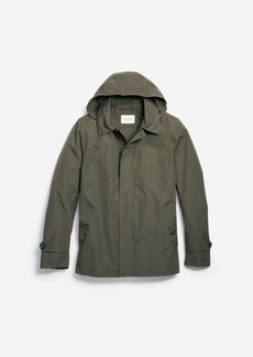 Cole Haan Men's Hooded Rain Jacket - Green Size Medium