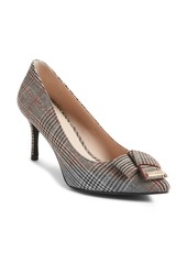 Cole Haan Ina Bow Pointy Toe Pump in Brown/White at Nordstrom