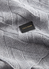 Cole Haan Lattice Ribbed Scarf - Bloodstone