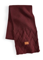 Cole Haan Lattice Ribbed Scarf - Bloodstone