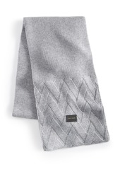 Cole Haan Lattice Ribbed Scarf - Bloodstone