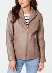 Cole Haan Wing Collar Leather Jacket