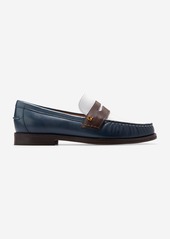 Cole Haan Women's Lux Pinch Penny Loafer - Blue Size 8.5