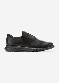 Cole Haan Men's 2.ZERØGRAND Lined Laser Wingtip Oxford Shoes - Black Size 11