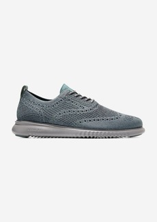 Cole Haan Men's 2.ZERØGRAND Wingtip Oxford Shoes - Grey Size 11