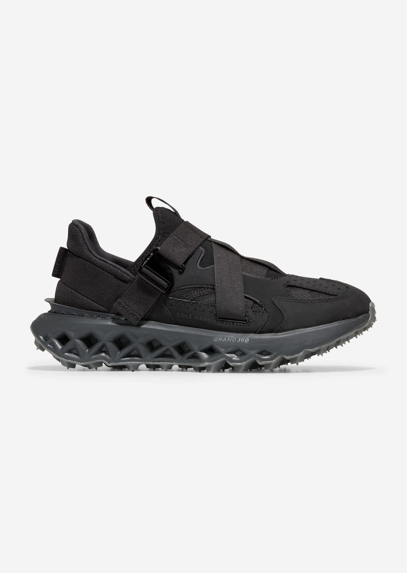 Cole Haan Men's 5.ZERØGRAND Monk Strap Running Shoes - Black Size 8.5