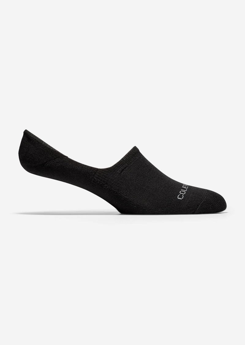 Cole Haan Men's Casual Cushion Sock Liner - 2 Pack - Black Size OSFA