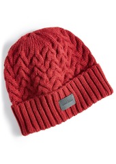 Cole Haan Men's Chainlink Cable Knit Hat - Red
