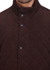 Cole Haan Men's Diamond-Quilted Corduroy Jacket - Chocolate