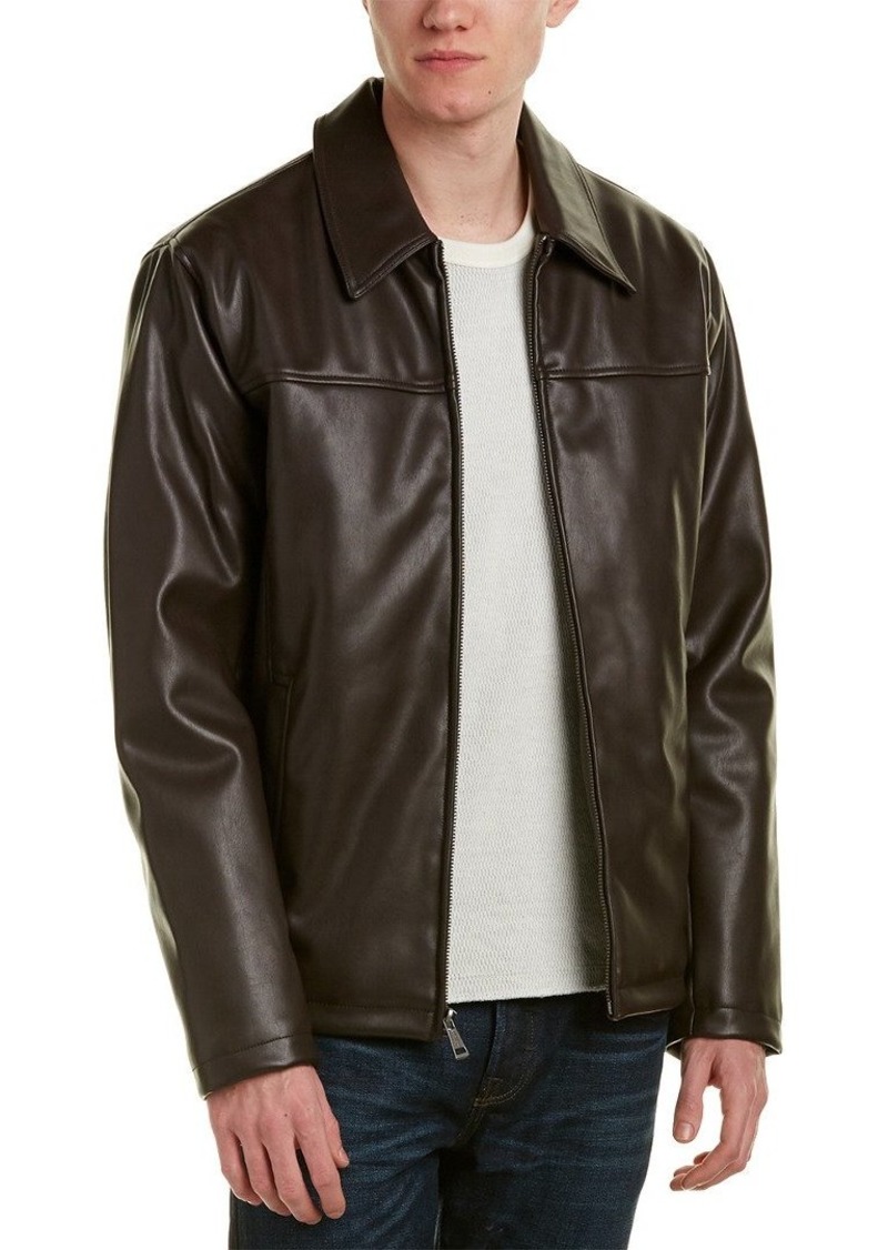 Cole Haan Men's Faux Leather Jacket