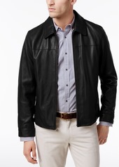 Cole Haan Men's Full-Zip Leather Bomber Jacket